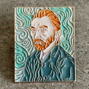 5/$20 Self Portrait Vincent Van Gogh Art Artist Lapel Pin